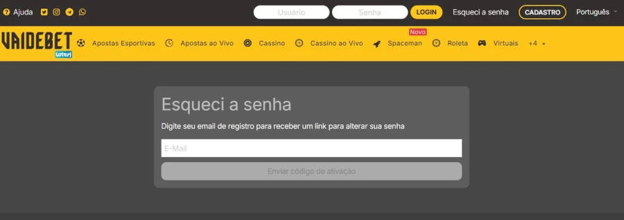 Site Vai de Bet